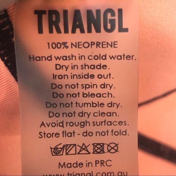 Triangl Bambi Neoprene Bikini in Sugar Plum Size Medium Bikini Top Only - Picture 7 of 10